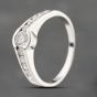 Second Hand 18ct White Gold 0.50ct Brilliant Cut Diamond Shoulder Set Solitaire Ring 41481711