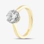 Second Hand 18ct Yellow Gold Certificated 2.05ct Brilliant Cut Diamond Round Solitaire Ring 41481722