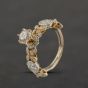 Second Hand 14ct Two Colour Gold Brilliant Cut Diamond Solitaire Ring 41481726