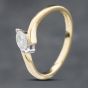 Second Hand 18ct Yellow Gold Marquise Cut Diamond Solitaire Ring 41481727