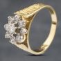 Second Hand 18ct Yellow Gold Brilliant Cut Diamond Cluster Ring 41481731