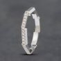 Second Hand 18ct White Gold 0.25ct Brilliant Cut Diamond Gucci Half Eternity Ring 41481839