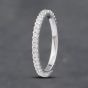 Second Hand 18ct White Gold 0.31ct Brilliant Cut Diamond Half Eternity Ring 41481840