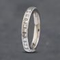 Second Hand 18ct White Gold 0.50ct Princess Cut Diamond Channel Set Half Eternity Ring 41481846