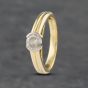 Second Hand 18ct Yellow Gold 0.47ct Brilliant Cut Diamond Tension Set Solitaire Ring 41481881
