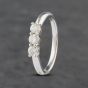 Second Hand 18ct White Gold 0.44ct Brilliant Cut Diamond Three Stone Ring 41481891