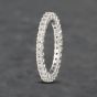 Second Hand 9ct White Gold 0.87ct Brilliant Cut Diamond Full Eternity Ring 41481902