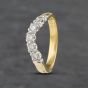 Second Hand 18ct Yellow Gold 0.25ct Brilliant Cut Diamond Five Stone Half Wishbone Ring 41481906