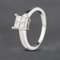 Second Hand 18ct White Gold 0.40ct Princess Cut Diamond Cluster Ring 41481971
