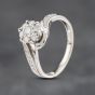 Second Hand 9ct White Gold 0.25ct Brilliant Cut Diamond Cluster Ring 41481972