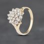 Second Hand 18ct Yellow Gold 0.50ct Brilliant Cut Diamond Cluster Ring 41481975