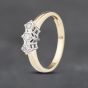 Second Hand 18ct Yellow Gold 0.15ct Diamond Three Stone Ring 41481976