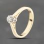 Second Hand 18ct Yellow Gold 0.20ct Brilliant Cut Diamond Solitaire Ring 41482011