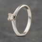Second Hand 18ct White Gold 0.25ct Princess Cut Diamond Solitaire Ring 41482033