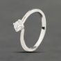 Second Hand Platinum 0.25ct Brilliant Cut Diamond Solitaire Ring 41482034