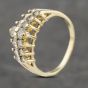 Second Hand 14ct Yellow Gold 0.82ct Brilliant Cut Diamond Two Row Ring 41482050