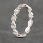 Second Hand Platinum 0.25ct Brilliant Cut Diamond Full Eternity Ring 41482056