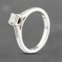 Second Hand 18ct White Gold 0.35ct Brilliant Cut Diamond Shoulder Set Solitaire Ring 41482087