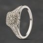 Second Hand 9ct White Gold 0.50ct Diamond Square Cluster Ring 41482128
