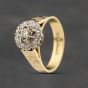 Second Hand Vintage 18ct Yellow Gold 0.25ct Diamond Cluster Ring 41482129