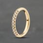 Second Hand 14ct Yellow Gold 0.25ct Diamond Half Eternity Ring 41482149