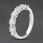Second Hand 18ct White Gold Diamond Half Eternity Ring 41482150