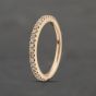 Second Hand 18ct Rose Gold 0.23ct Brilliant Cut Diamond Vera Wang Eternity Ring 41482165