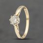 Second Hand 18ct Yellow Gold 0.50ct Brilliant Cut Diamond Solitaire Ring 41482188