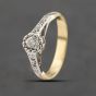 Second Hand Vintage Yellow Gold 0.25ct Diamond Solitaire Ring 41482189