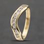 Second Hand 18ct Yellow Gold 0.50ct Brilliant Cut Diamond Channel Set Half Wishbone Ring 41482190