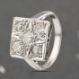 Second Hand Vintage White Gold 0.05ct Diamond Art Deco Style Dress Ring 41482218