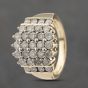 Second Hand 9ct Yellow Gold 1.50ct Brilliant Cut Diamond Cluster Ring 41482235