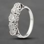 Second Hand 18ct White Gold 0.50ct Brilliant Cut Diamond Five Stone Ring 41482267