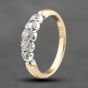 Second Hand Vintage Yellow Gold 0.33ct Diamond Five Stone Ring 41482269