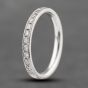 Second Hand 18ct White Gold 0.30ct Brilliant Cut Diamond Half Eternity Ring 41482275
