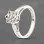 Second Hand 18ct White Gold 0.25ct Brilliant Cut Diamond Cluster Ring 41482329