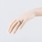 Second Hand 18ct White Gold Tanzanite & 0.40ct Baguette Cut Diamond Dress Ring 41482337