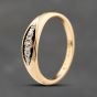 Second Hand 9ct Yellow Gold 0.14ct Brilliant Cut Diamond Five Stone Ring 41482355