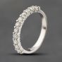 Second Hand 14ct White Gold 0.50ct Diamond Half Eternity Ring 41482415