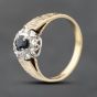 Second Hand 18ct Yellow Gold Sapphire & Diamond Cluster Ring 41482418