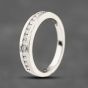 Second Hand 18ct White Gold 0.50ct Brilliant Cut Diamond Channel Set Half Eternity Ring 41482420
