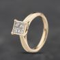 Second Hand 9ct Yellow Gold 0.50ct Princess Cut Diamond Four Stone Ring 41482437