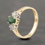 Second Hand 18ct Yellow Gold 0.25ct Emerald Three Stone Ring 41482449