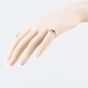 Second Hand Yellow Gold 0.03ct Brilliant Cut Diamond Platinum Set Head Three Stone Ring 41482483