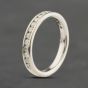 Second Hand 18ct White Gold 0.50ct Brilliant Cut Diamond Channel Set Half Eternity Ring 41482508