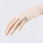 Second Hand 18ct Yellow Gold 0.84ct Sapphire & 0.84ct Brilliant Cut Diamond Oval Cluster Ring 41482519