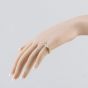 Second Hand 18ct Yellow Gold Diamond Wave Half Eternity Ring 41482523