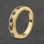 Second Hand 18ct Yellow Gold Sapphire & Diamond Channel Set Half Eternity Ring 41482537