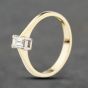 Second Hand 18ct Yellow Gold 0.25ct Baguette Cut Diamond Solitaire Ring 41482563