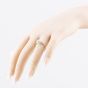 Second Hand Vintage 18ct White Gold 0.25ct Diamond Halo Cluster Ring 41482567